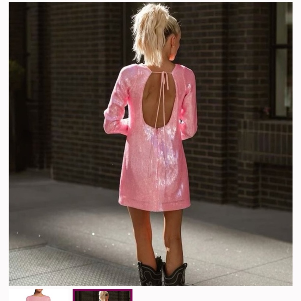 Gianni Bini Pink Sequin dress